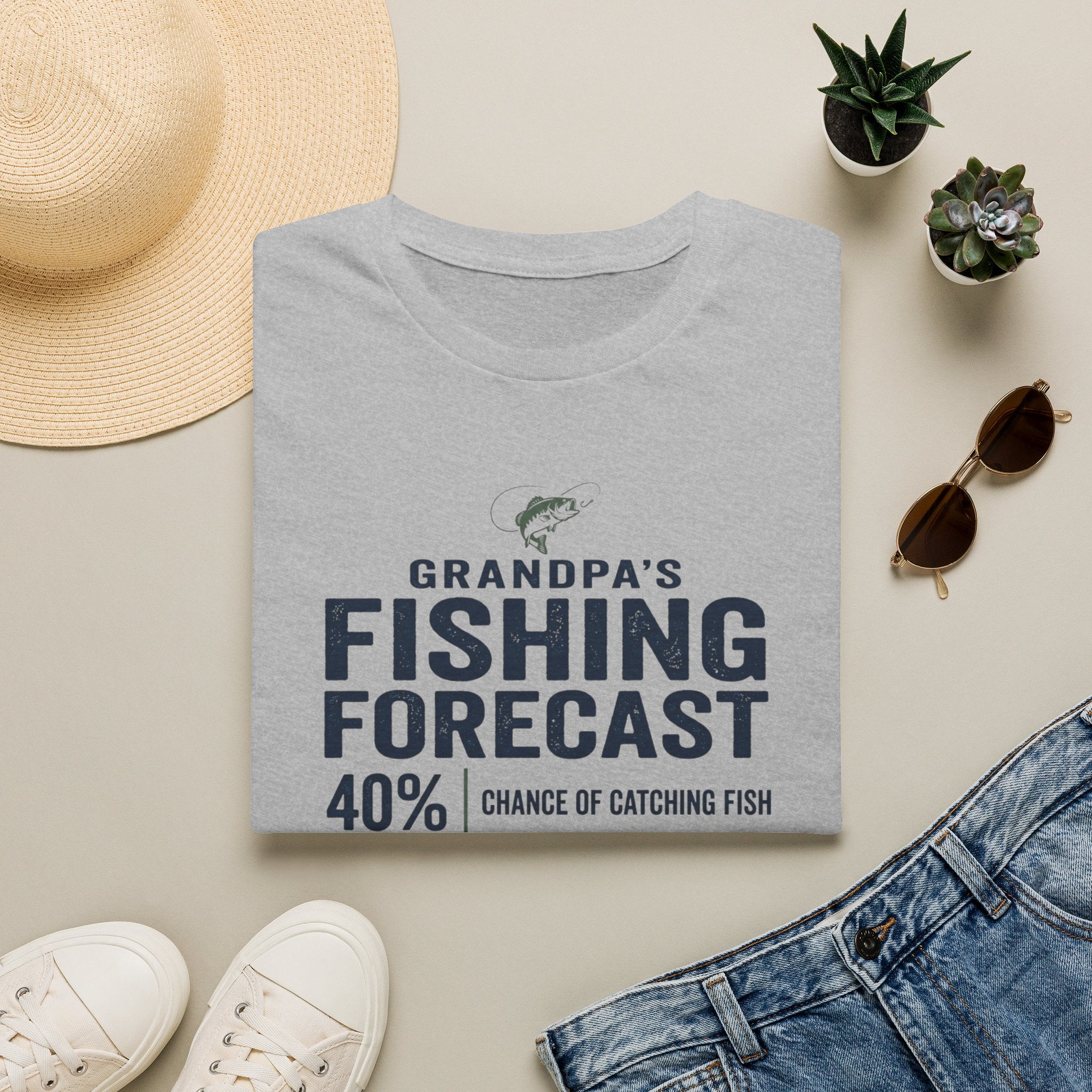 Grandpas Fishing Forecast T-Shirt