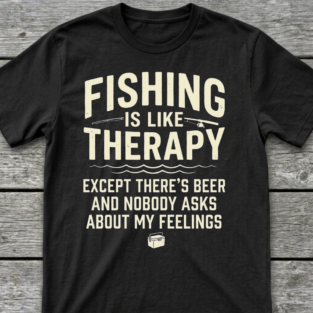 Fishing is like Therapy T-Shirt