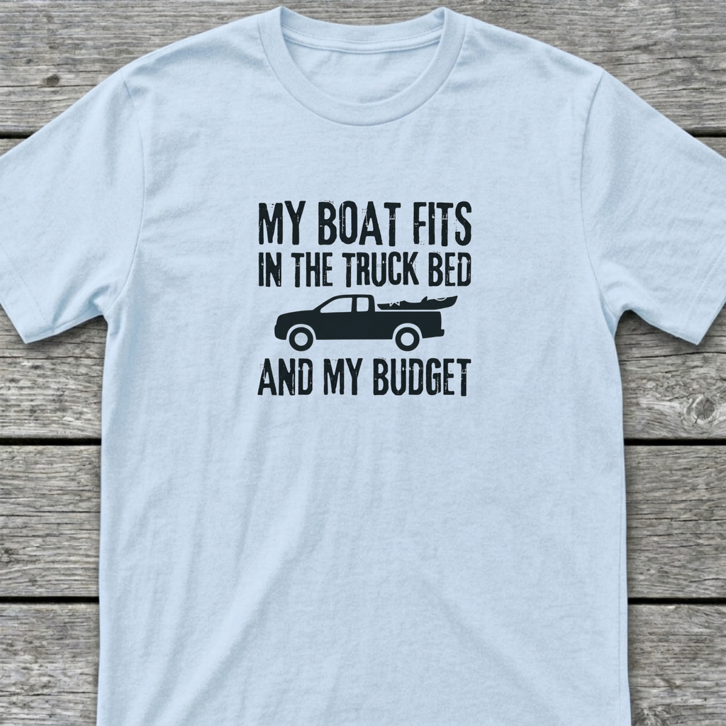 Boat Budget T-Shirt Light Blue