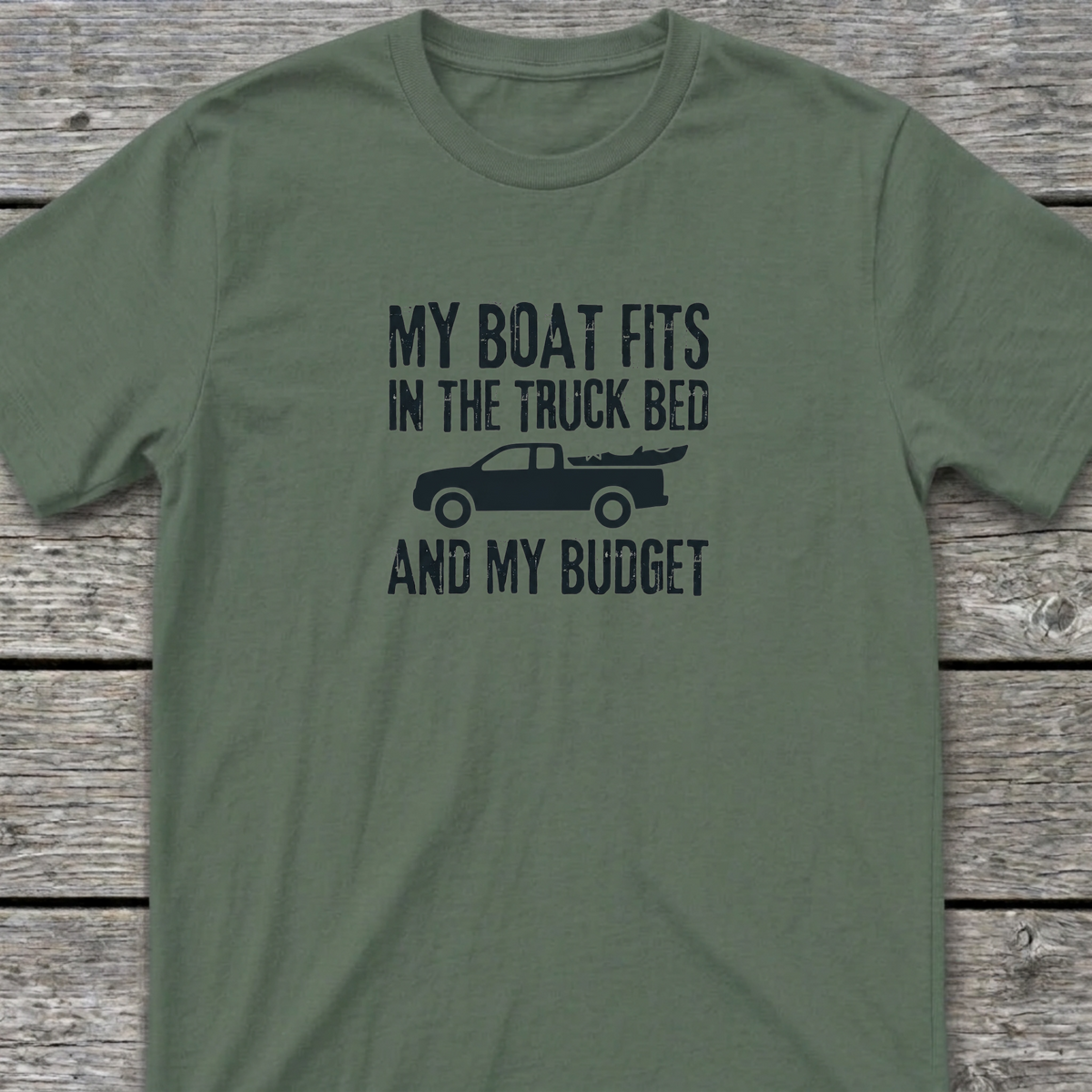 Boat Budget T-Shirt Military Green