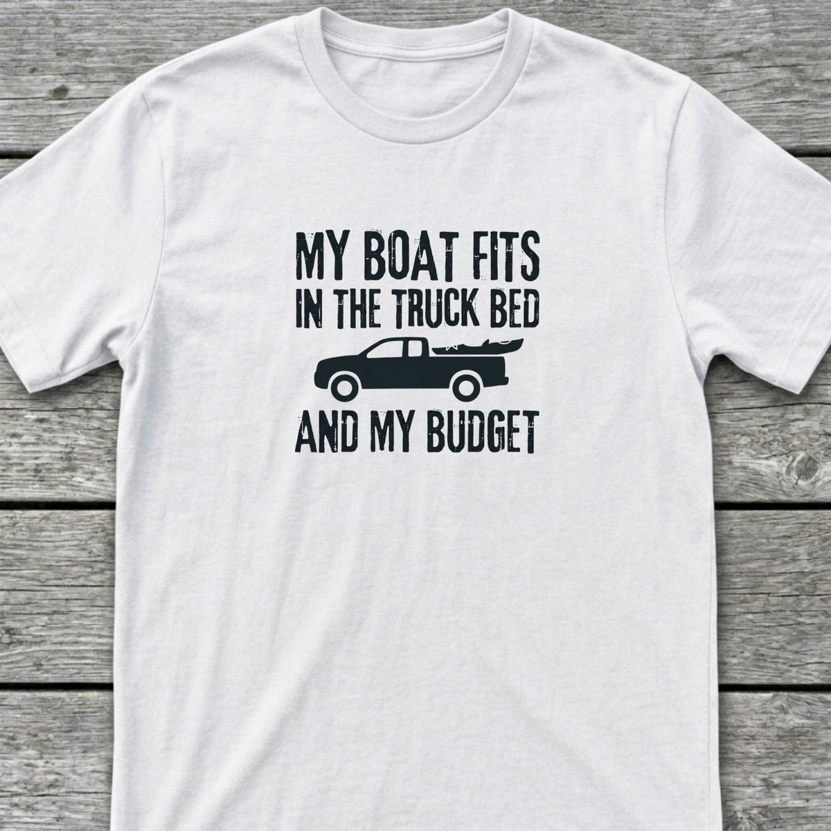 Boat Budget T-Shirt White