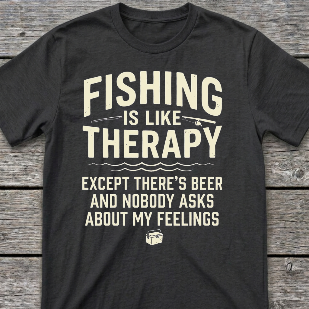 Fishing is like Therapy T-Shirt