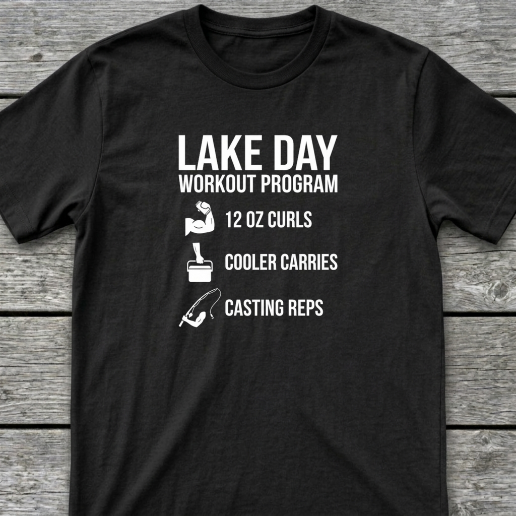 Lake Workout T-Shirt Black