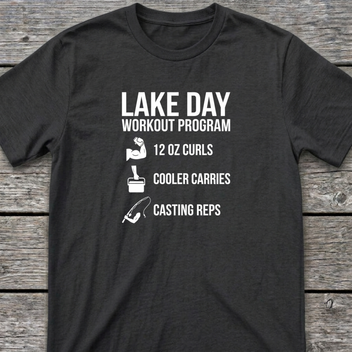 Lake Workout T-Shirt Dark Heather