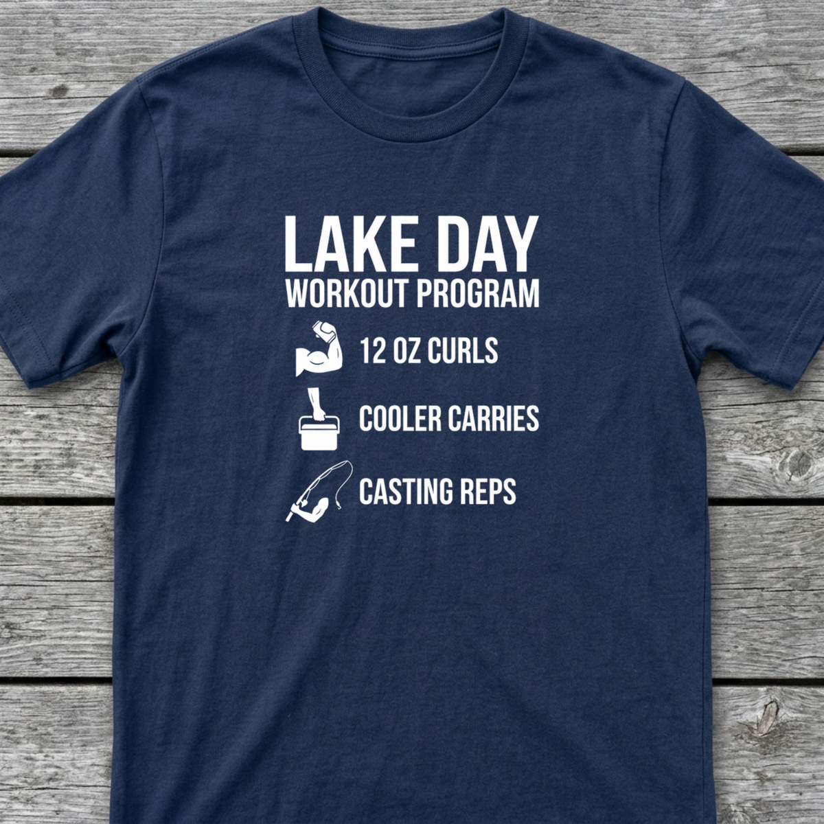 Lake Workout T-Shirt Navy