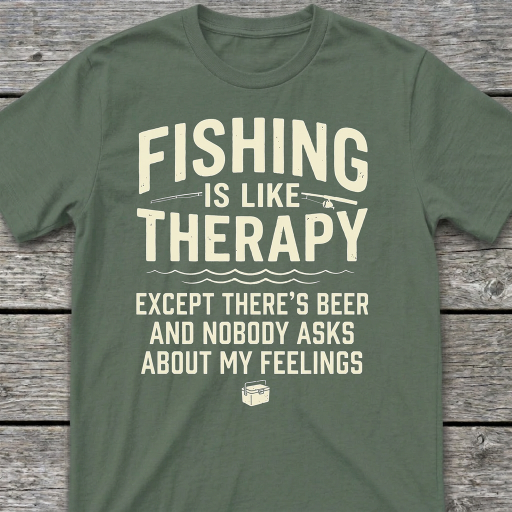 Fishing is like Therapy T-Shirt