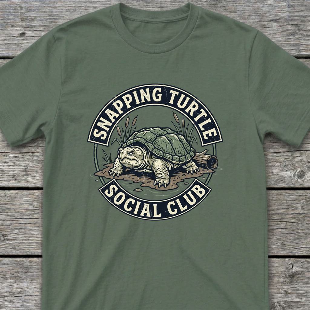 Snapping Turtle Social T-Shirt