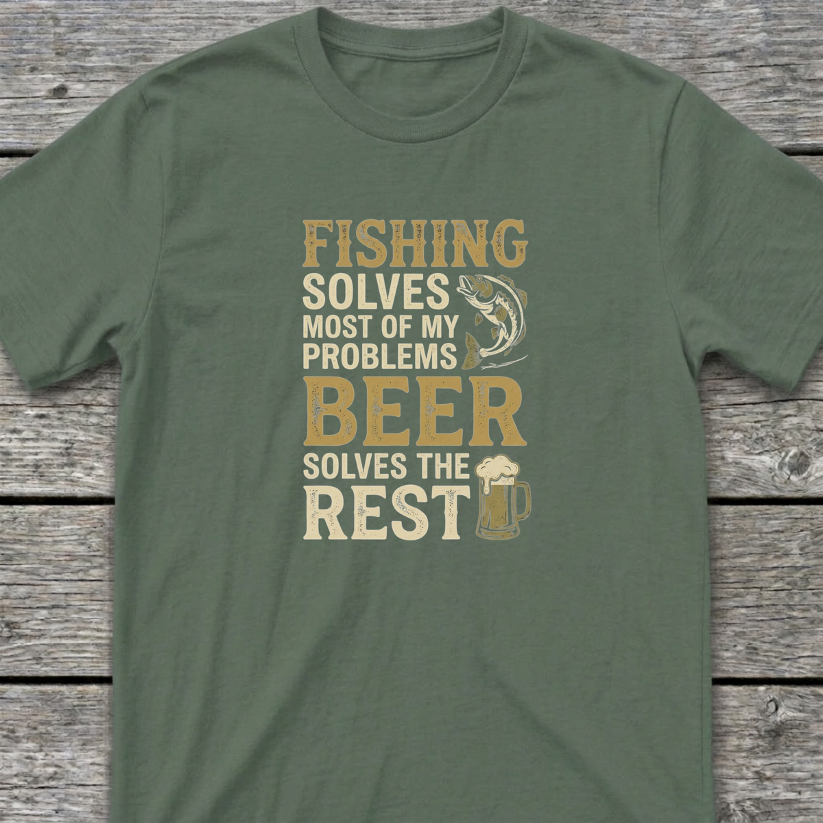 My Problems T-Shirt Military Green