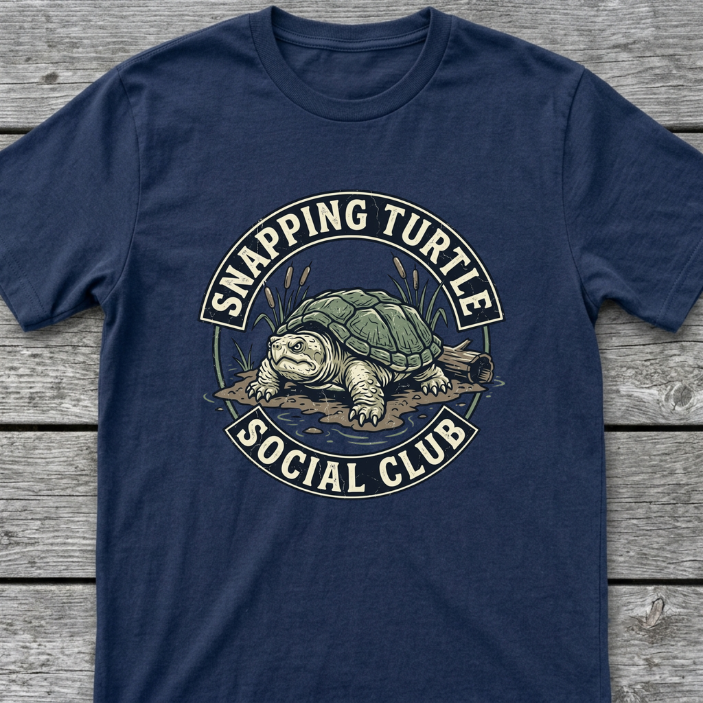 Snapping Turtle Social T-Shirt