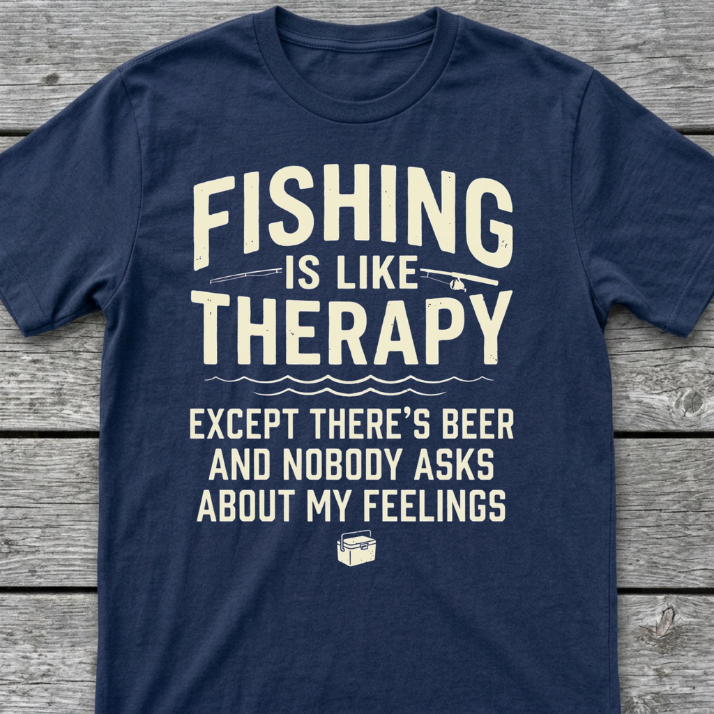 Fishing is like Therapy T-Shirt
