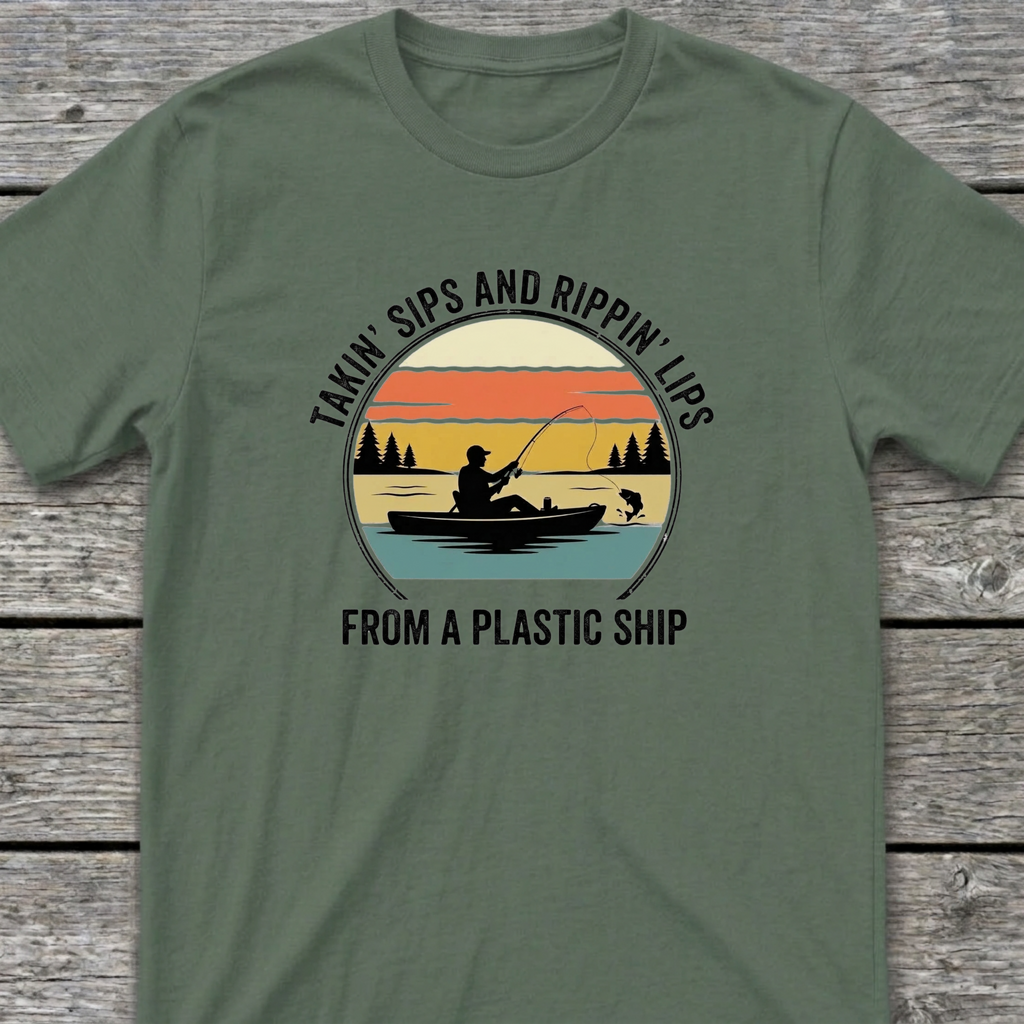 Plastic Ship T-Shirt Military Green