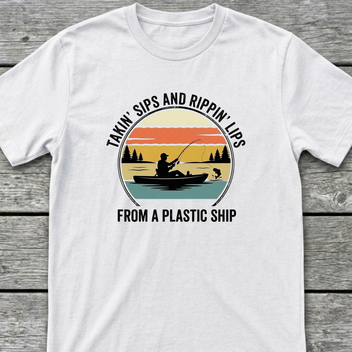 Plastic Ship T-Shirt White