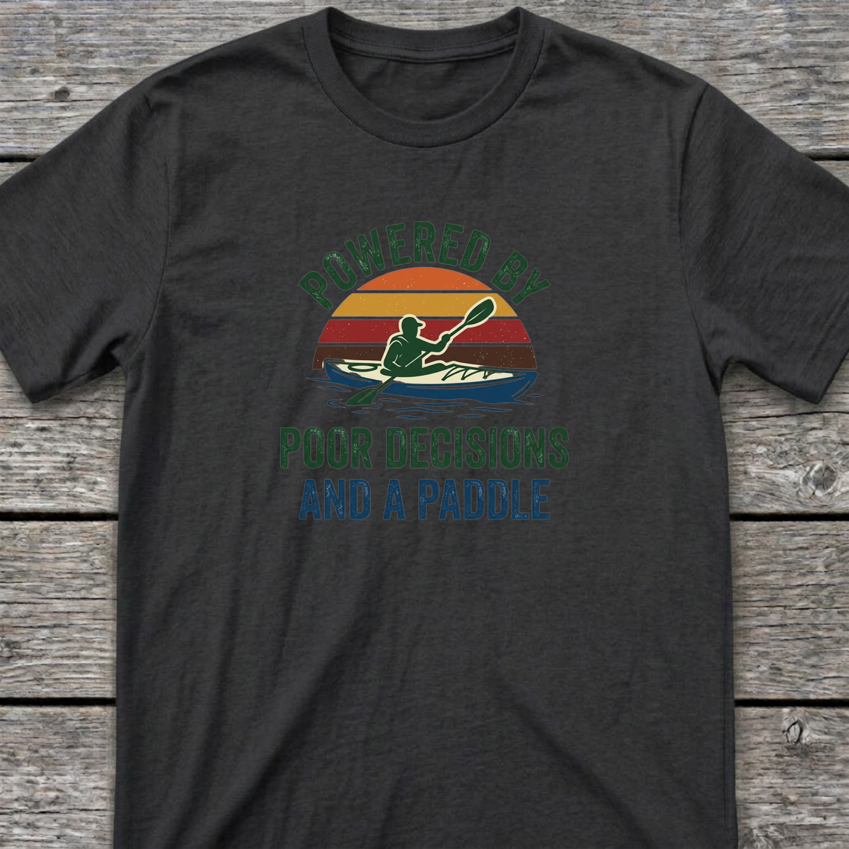 Powered By T-Shirt Dark Heather