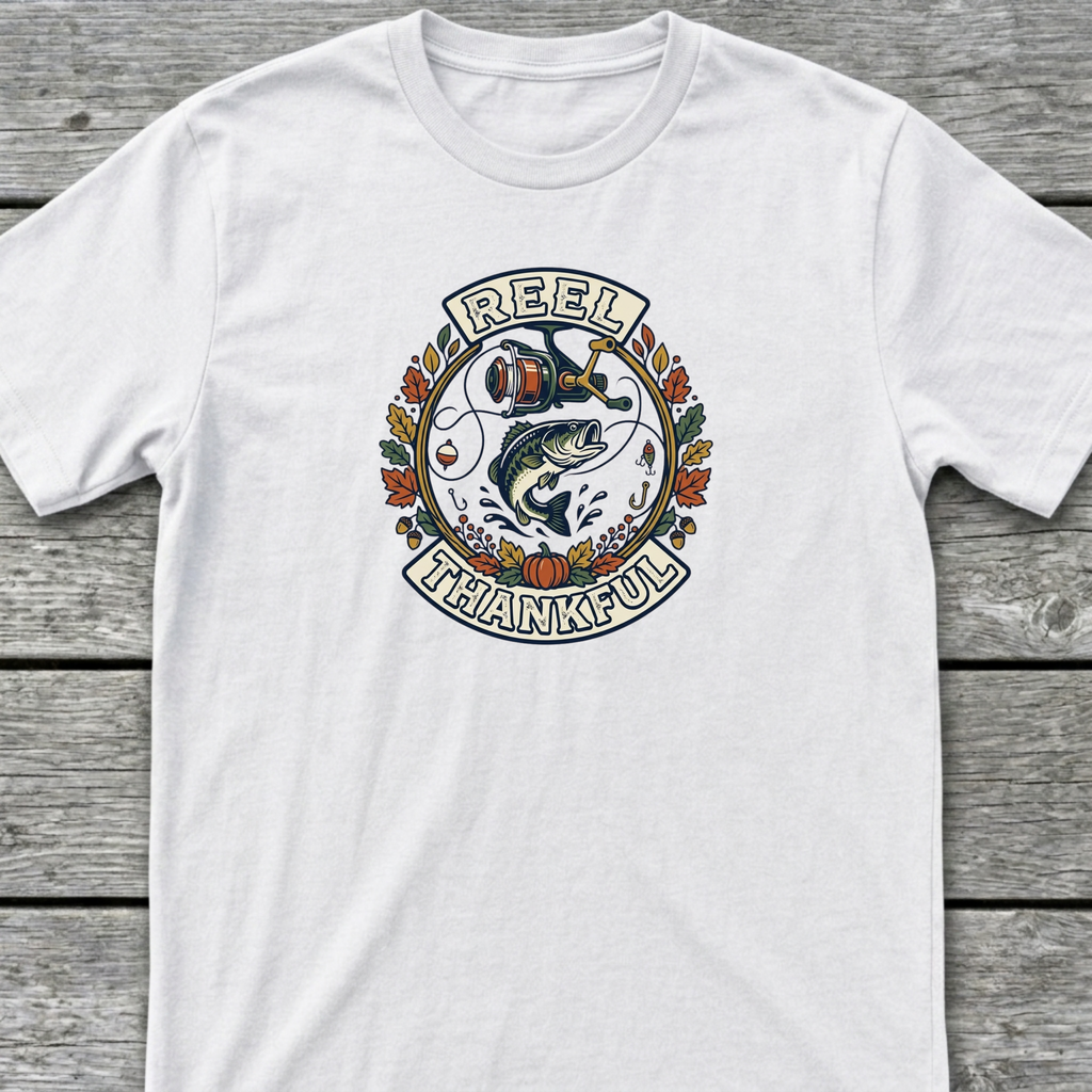 Reel Thankful T-Shirt White