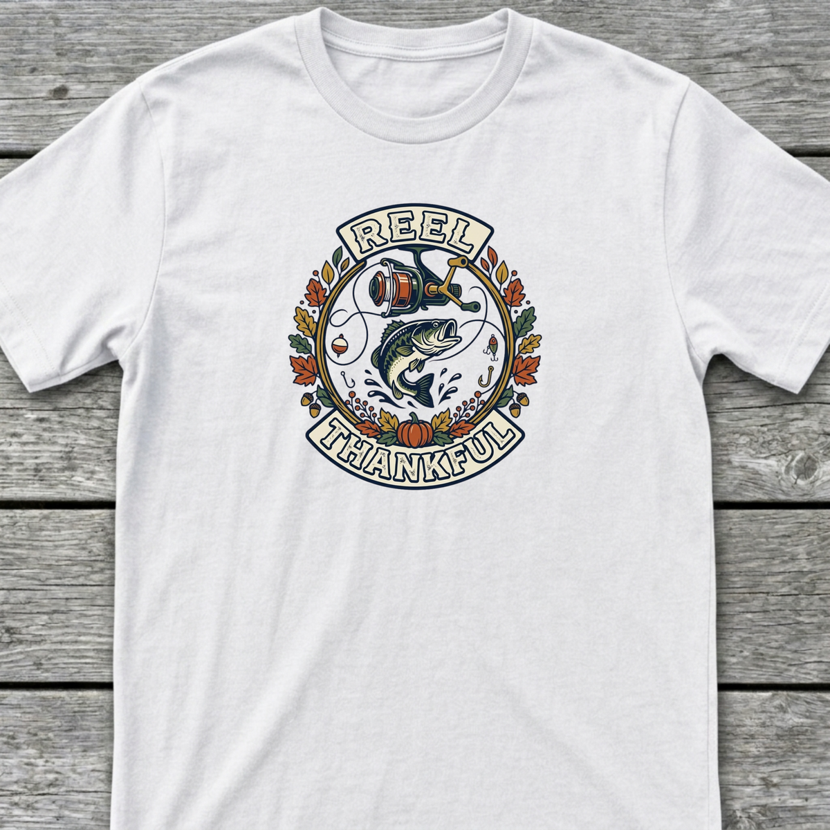 Reel Thankful T-Shirt White