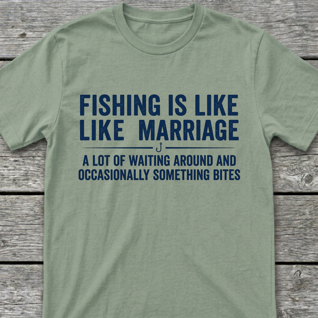 Fishing Is Like Marriage T-Shirt