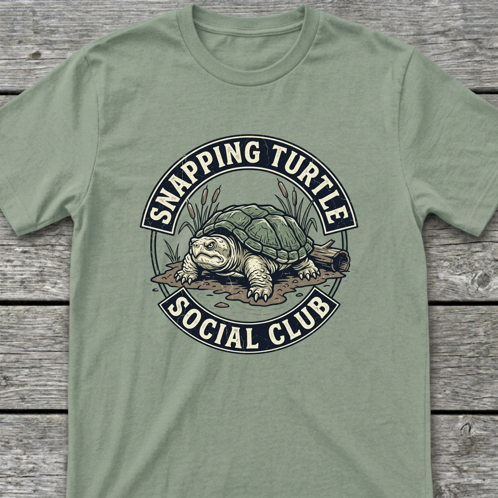 Snapping Turtle Social T-Shirt