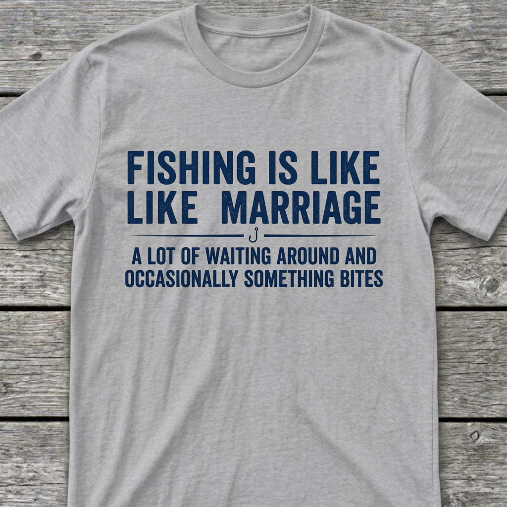 Fishing Is Like Marriage T-Shirt