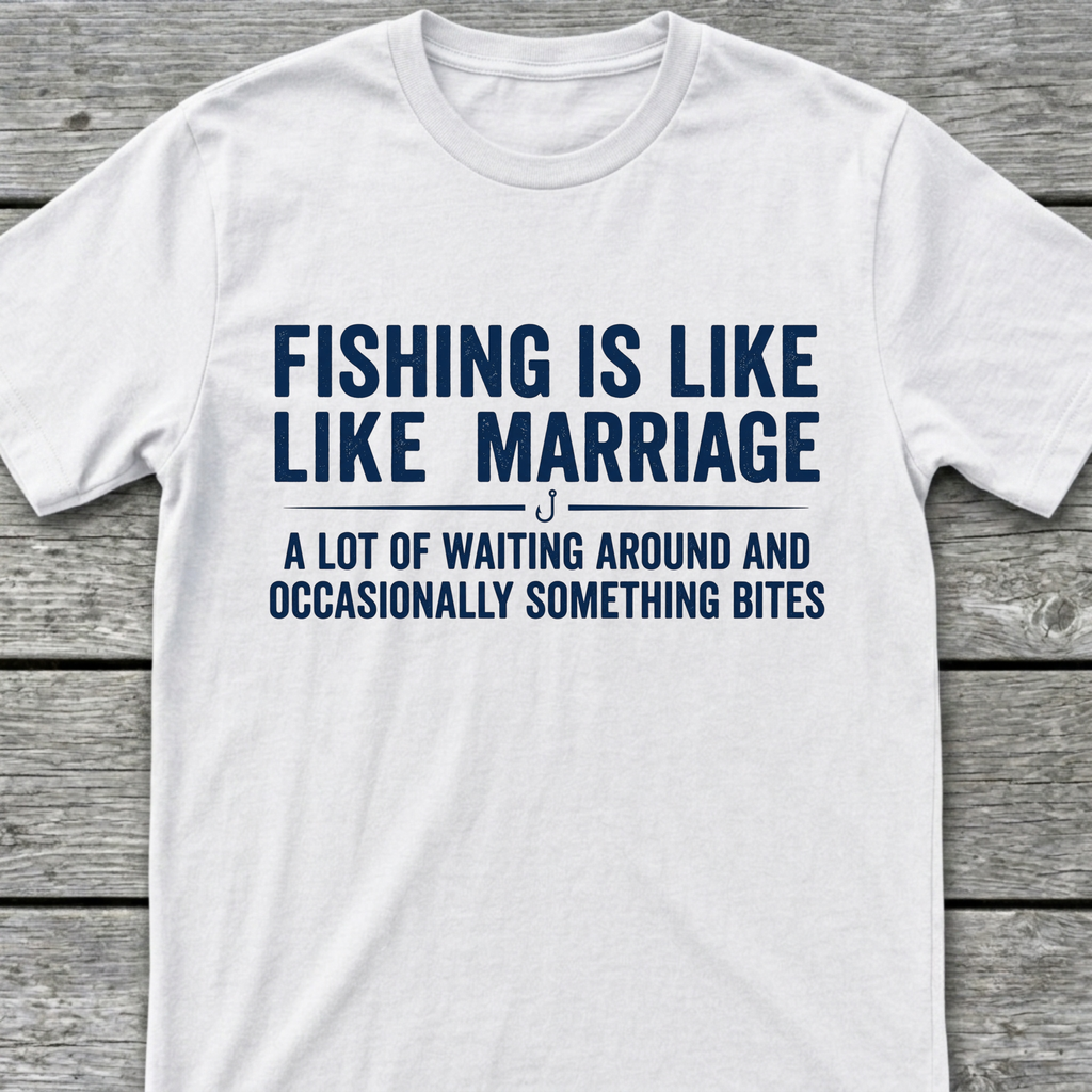Fishing Is Like Marriage T-Shirt