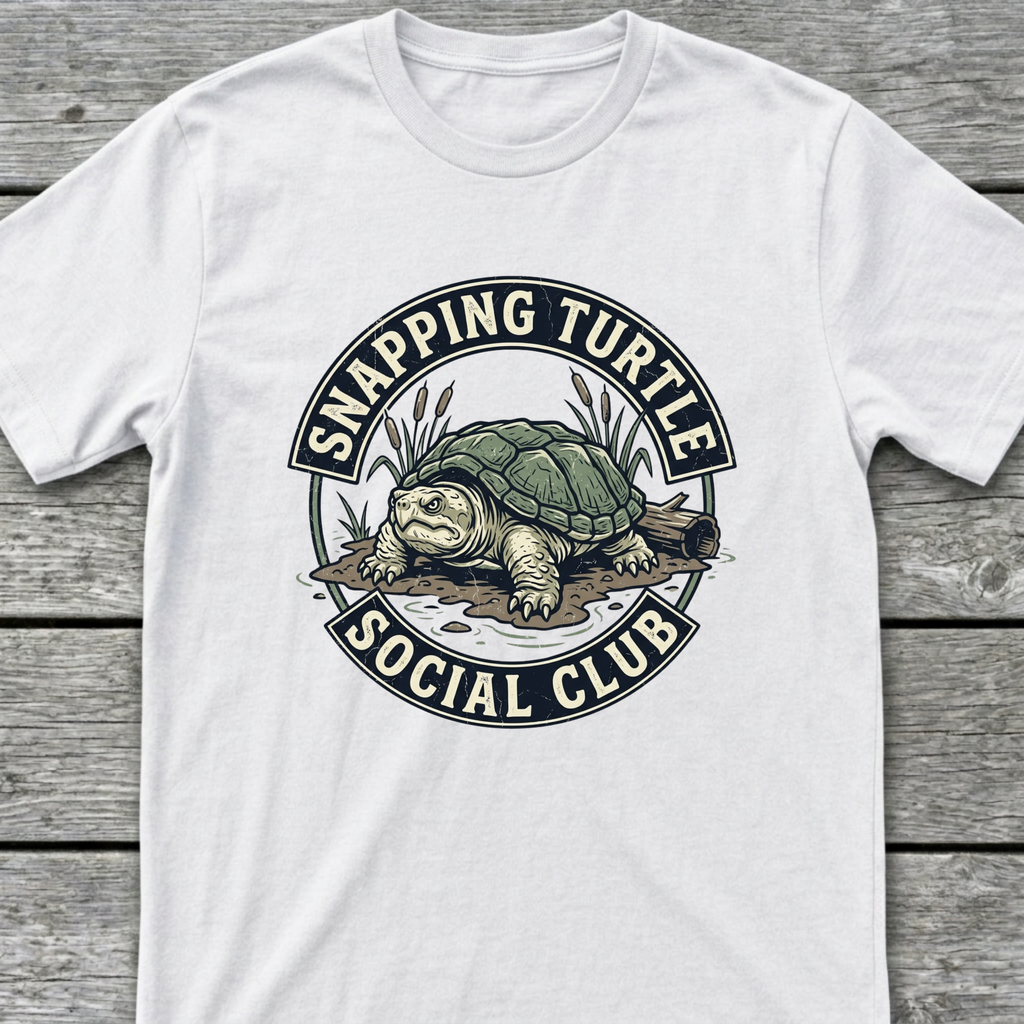 Snapping Turtle Social T-Shirt